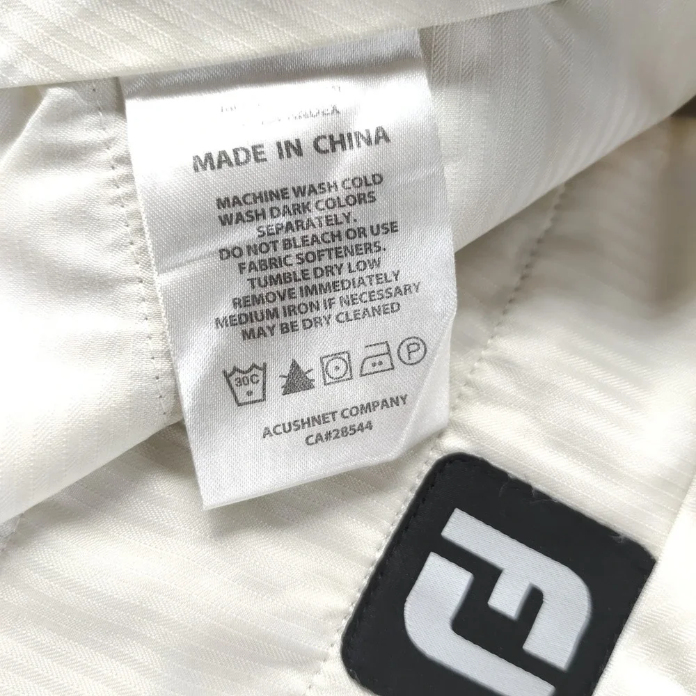 Footjoy Golf Pants Men 36x32 Beige Outdoor Stretch Performance Flat Front Preppy